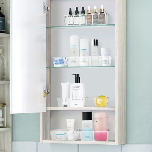 Eco-Friendly WOWBOX 25 PCS Clear Plastic Drawer Organizer Set,