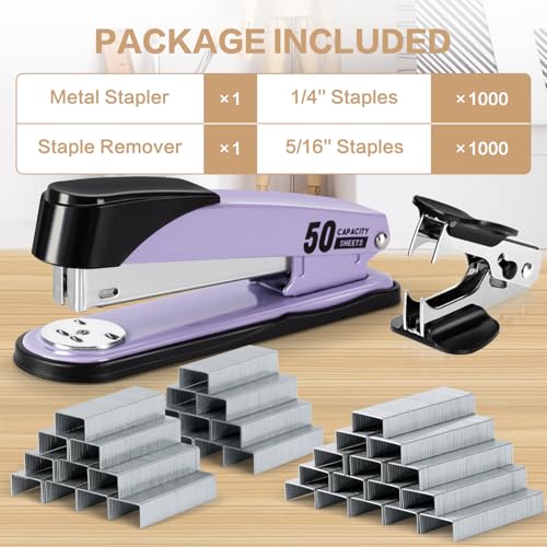 Eco-Friendly Deli Stapler Heavy Duty, Full Strip Staplers for Desk for Daily Use